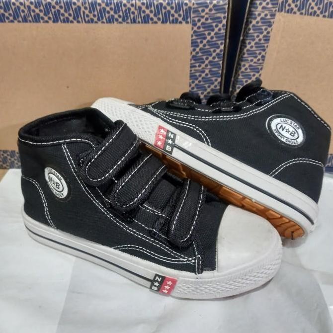 Tersedia sepatu sekolah NB perekat/rempel original sepatu sekolah anak SD 36/40