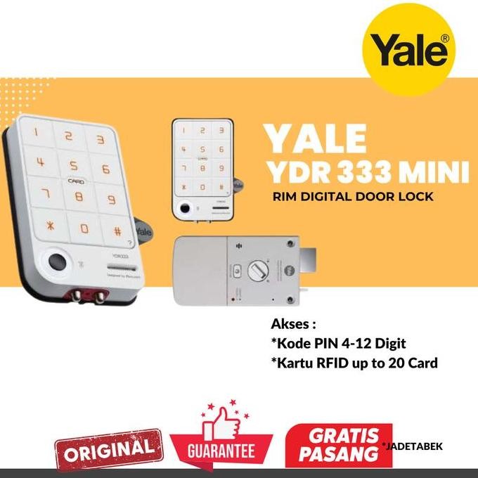 READY YALE YDR-333 ( YDR333 ) KUNCI PINTU OTOMATIS DIGITAL DOOR LOCK