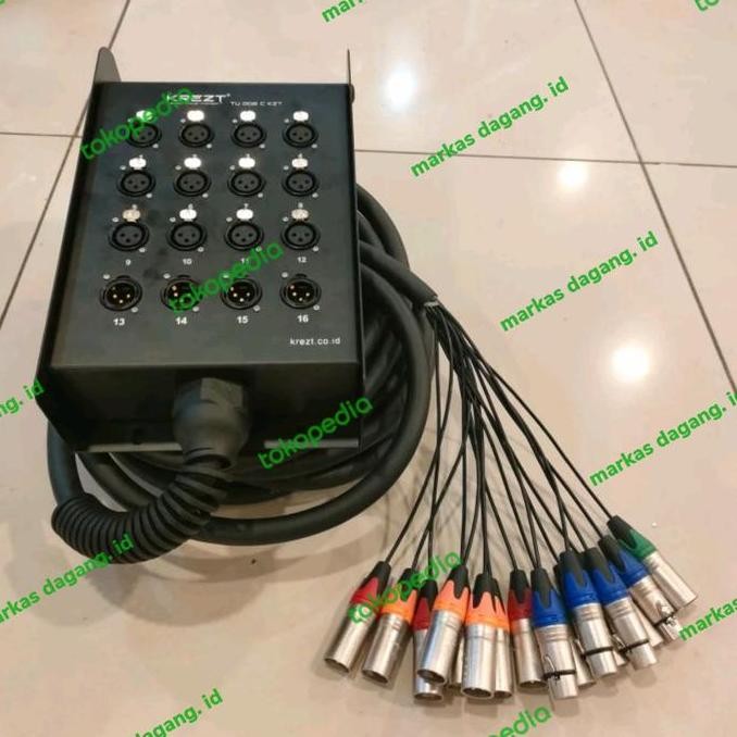 Kabel Snake 16 Ch Krezt Lengkap + Box Panjang 35 Meter New Stok