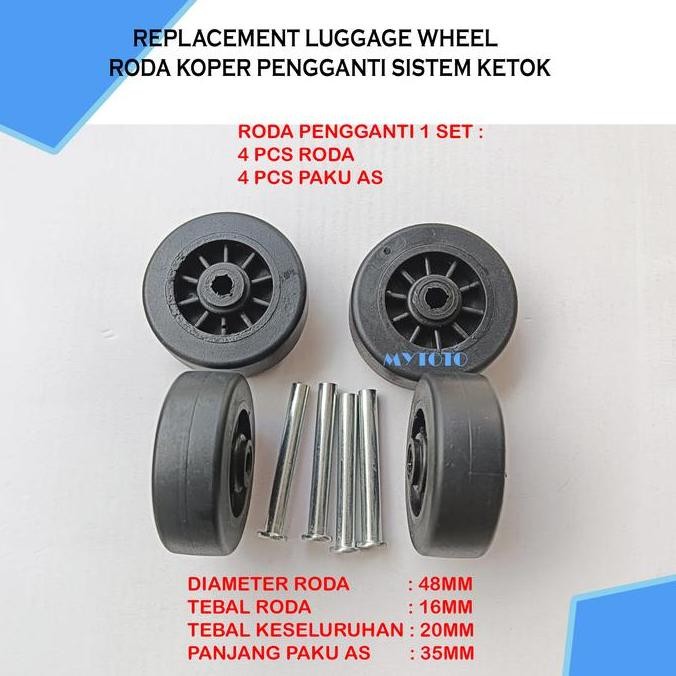Roda Koper | Roda Koper Pengganti | Roda Putar 360 | Replacement
