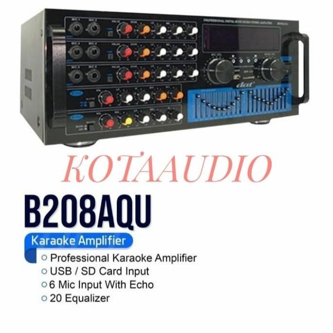 Power Amplifier Dat B208Aqu/ B 208 Aqu Professional Karaoke B 208Aqu New Stok