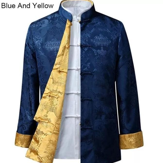 BAJU CINA PRIA BAJU CHEONGSAM BOLAK BALIK LENGAN PANJANG PRIA