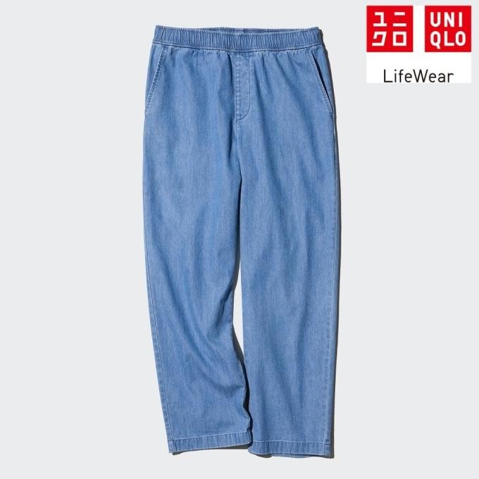 Uniqlo Celana Rileks Katun Ankle Denim 02 Best