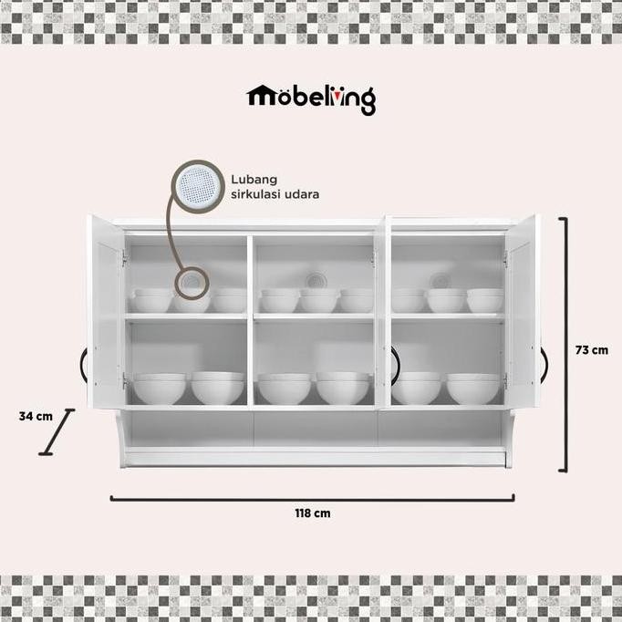Kitchen Set Atas 3 Pintu Venezia