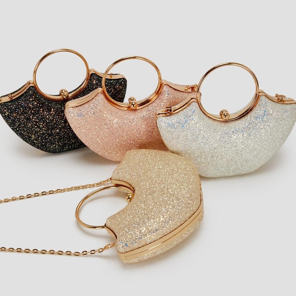 158855 Tas Pesta Wanita Kondangan Cewek Import Premium Impor Mewah Elegan Cr8855 Ready