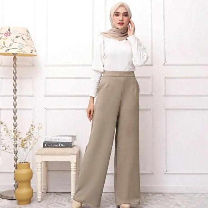 Celana Panjang Putih Wanita Kulot Putih Best
