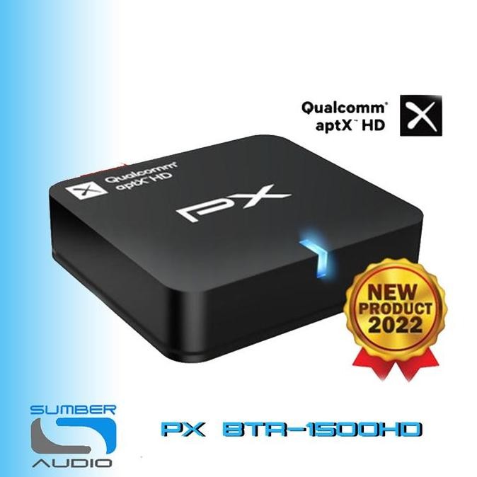 Px Btr1500Hd Btr 1500Hd Wireless Bluetooth Receiver Audio 5.0 Aptx Hd New Stok