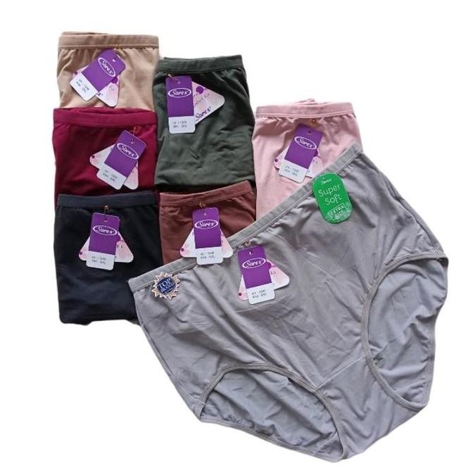 CD SOREX JUMBO 1248 SUPER SOFT 3-6-12 PCS | CELANA DALAM WANITA SOREK UKURAN BESAR EQL QQL QXL