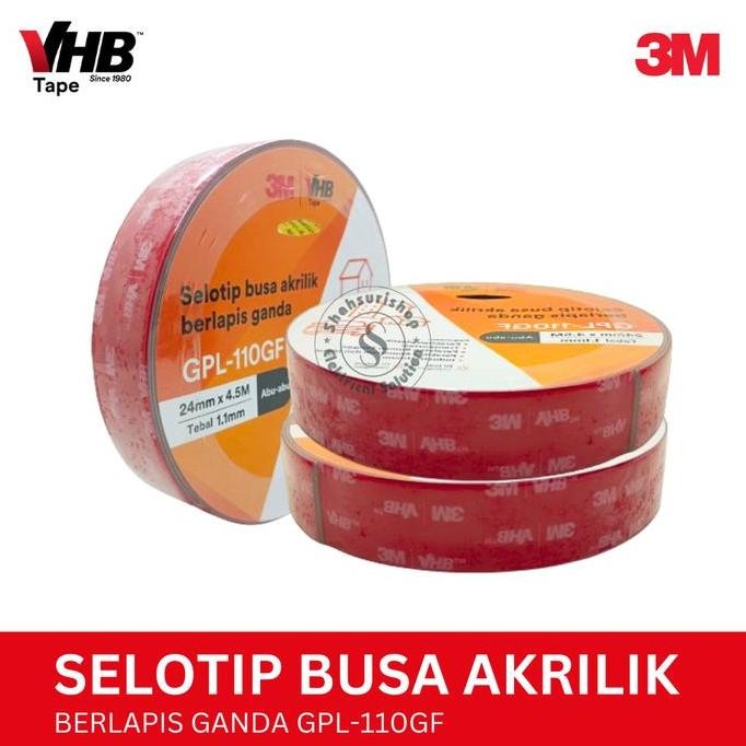

Promo Vhb Double Tape Merah Busa Akrilik 3M 3 M Original Berlapis Ganda 24Mm X 4,5M Tebal 1,1Mm Gpl-110Gf