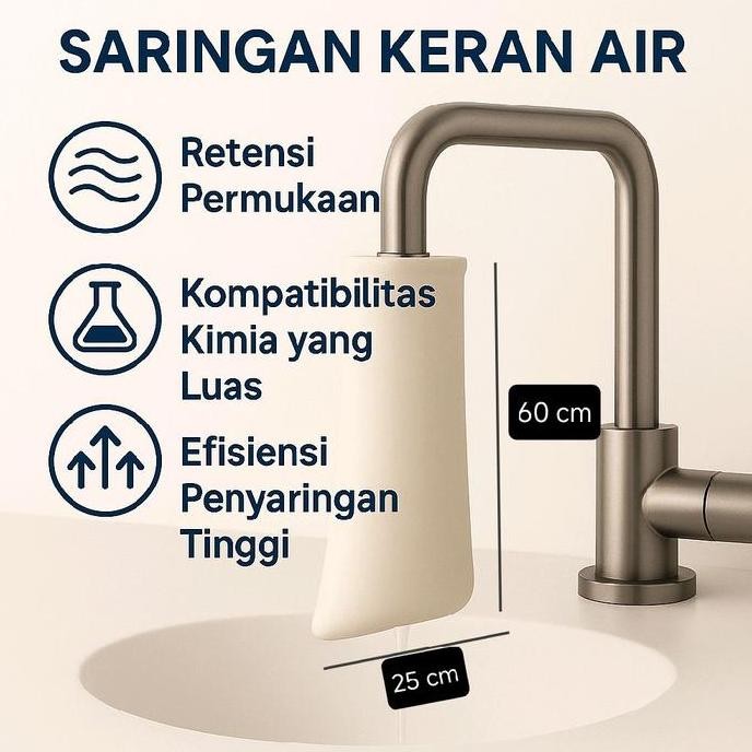 Ready Stock Kain Saringan Air Filter Cloth Water Disposable Alat Penyaring Keruh