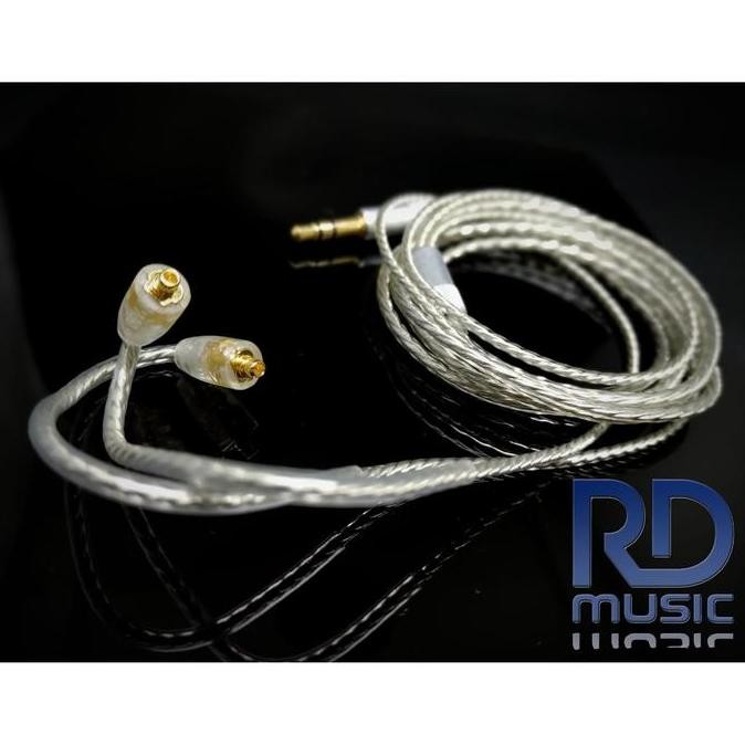 Kabel Mmcx Silver Coated For Iem : Shure, Basic Ie300, Pi 3.14 Audio New Stok