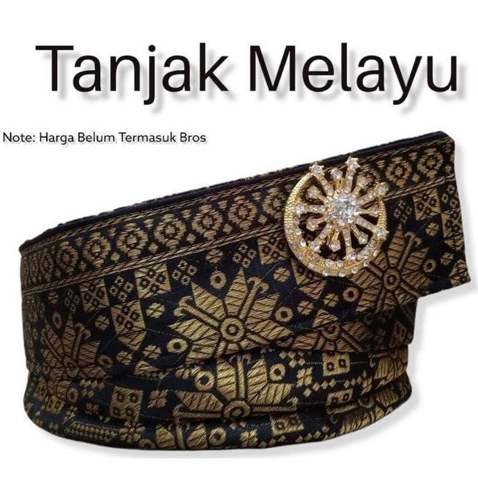TANJAK MELAYU FULL SONGKET IKAT KEPALA MELAYU PREMIUM DENGAN ORNAMEN