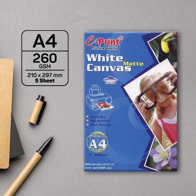 

Kertas Foto E-Print White Matte Canvas Terlaris
