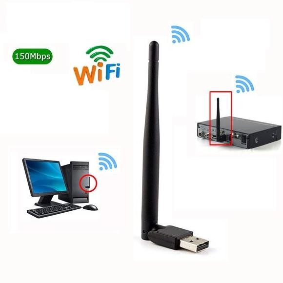 Mini Wireless Wifi 7601 2.4Ghz Wifi Adapter For Dvb T2 And Dvb S2 Tv Box Wifi Antenna Network Lan Ca