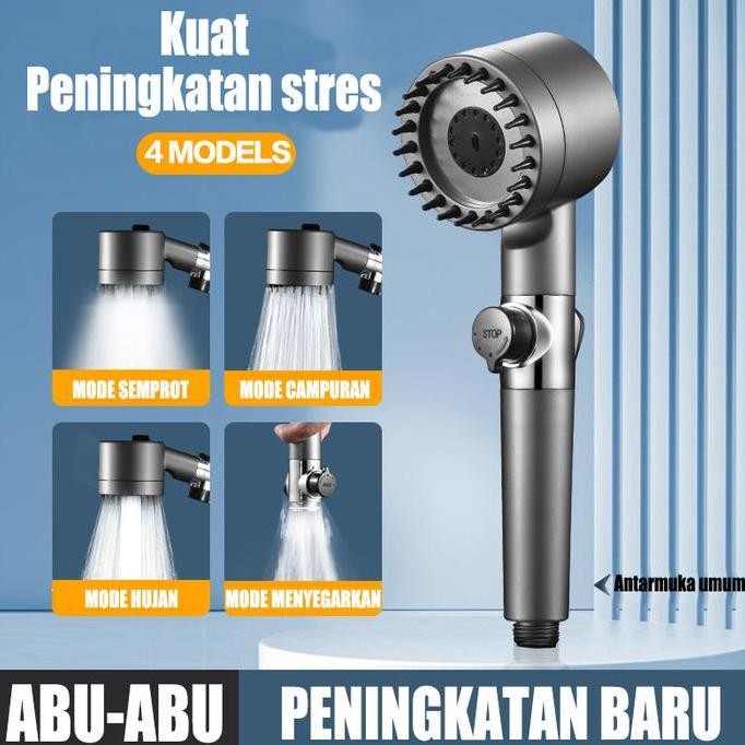 Produk Terbaru Kepala Shower Kamar Mandi  3 Mode Semburan Air Shower Mini Aerator Turbo/Superchargin