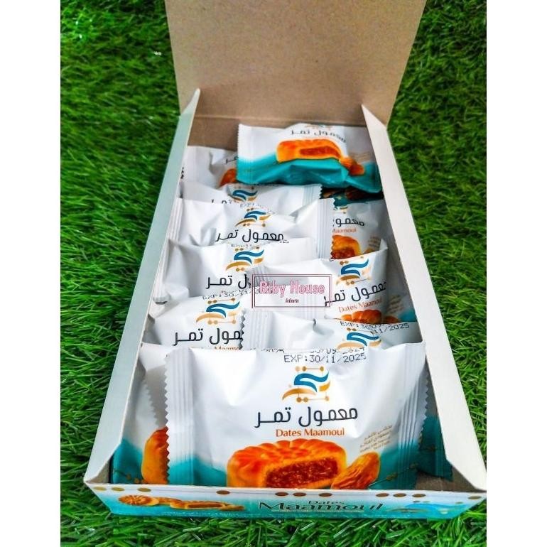

PJ BISKUIT MAAMOUL /PIE MAMOUL MAAMOUL DATES BENTTE/ DATES MAAMOUL WITH DATES PIE KURMA 1 box isi 12 pc 250 gr halal