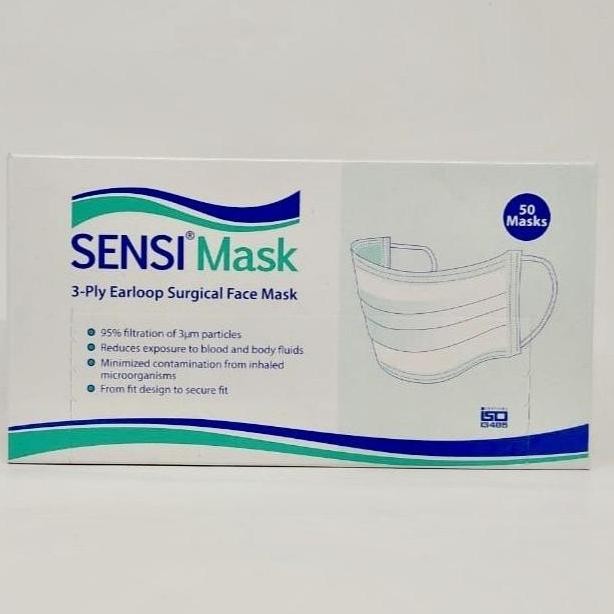 Sensi Mask Earloop / Masker Sensi / Masker Bedah / 3ply MURAH