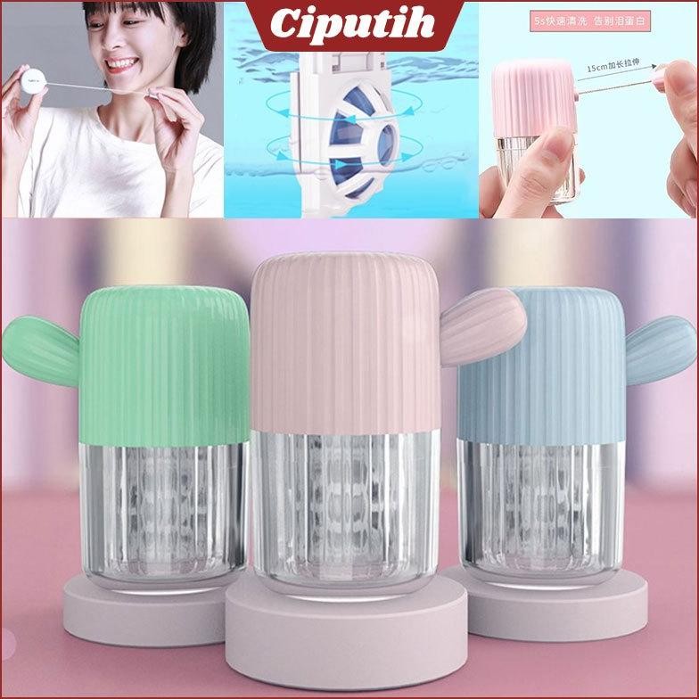 Alat Pembersih Softlens Steamer Manual Secara Diputar Motif Kaktus (Tali Penarik) Pencuci Soflens Po