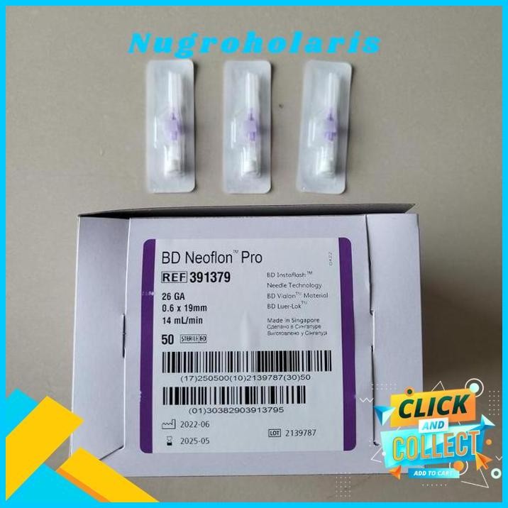VENFLON 26GA 0.6 X 19MM "BD NEOFLON" GRATIS ONGKIR 