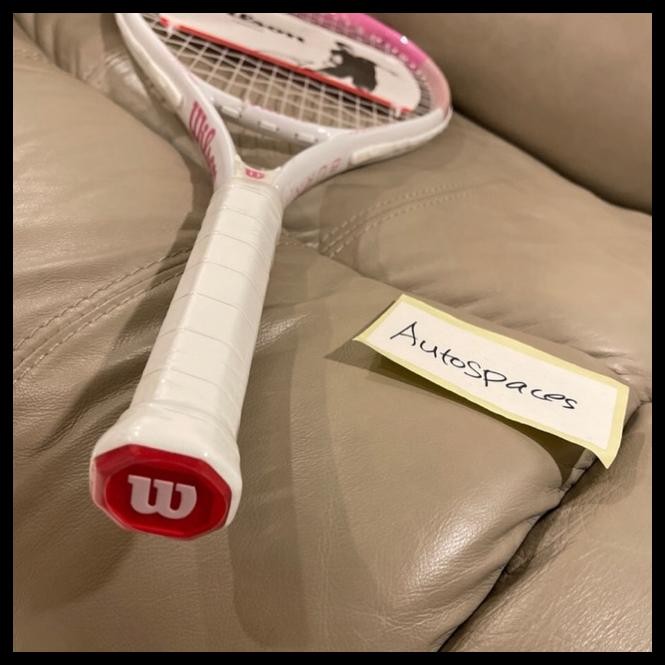 WILSON BURN WHITE PINK TENNIS RACKET ORIGINAL