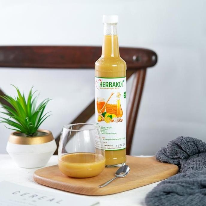

HERBAKOL (Paket 2 Botol) Jus Bawang Putih Lemon Jahe Merah Cuka Apel Madu Kayu Manis Juice LA
