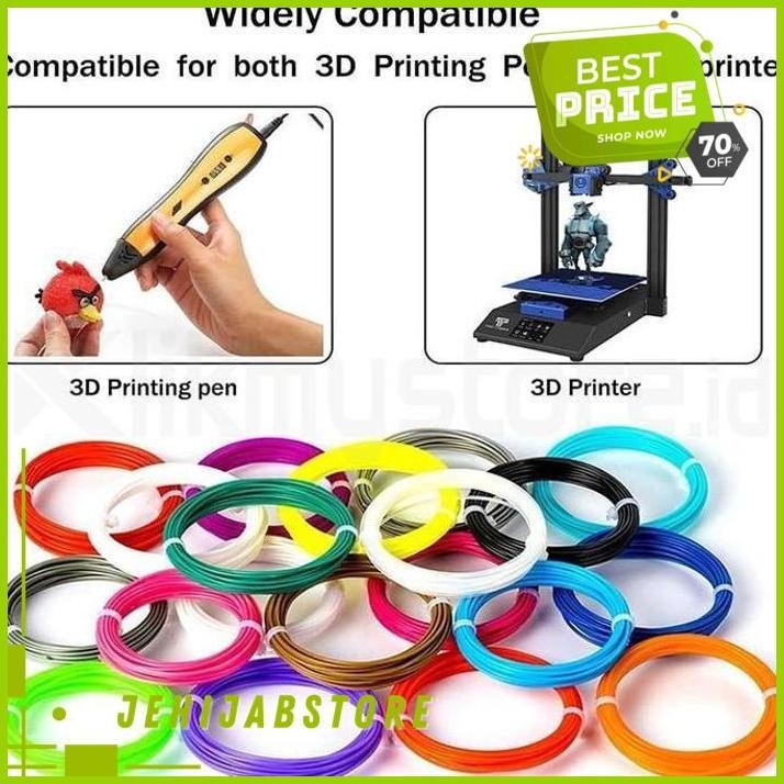 

FILAMENT PLA 1.75MM 5 10 METER 3D PEN REFILL PENA 3 DIMENSI PRINTER HOT DEAL !