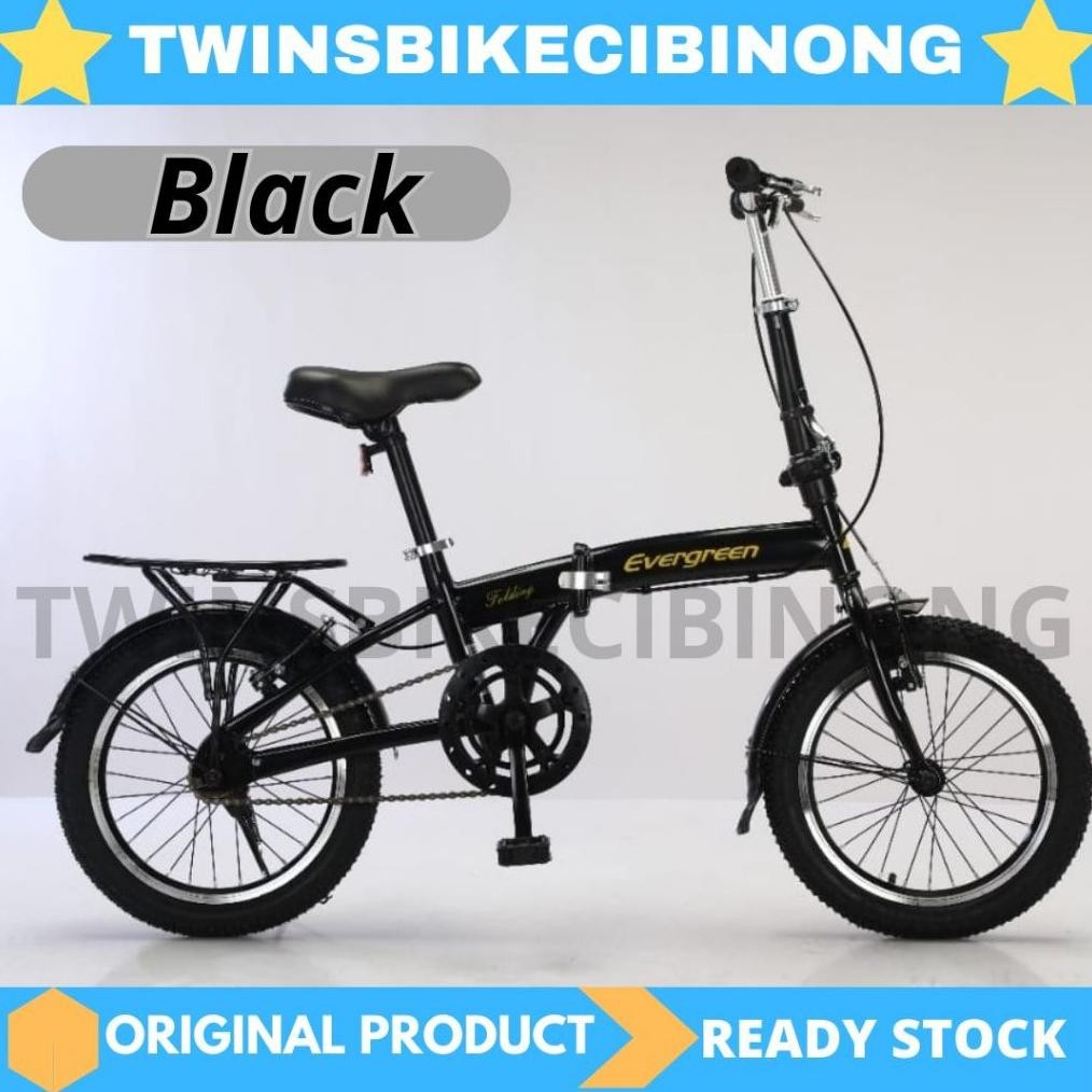 Sepeda Lipat 16 Evergreen 1Speed Frame Lipat Steel