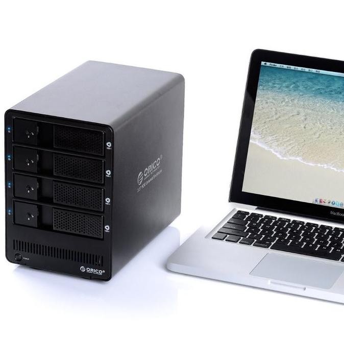 Hdd harddisk enclosure Orico 4 slot 2.5" 3.5" sata Usb 3.0 5Gbps 64tb aluminum 9548u3 - Casing exter