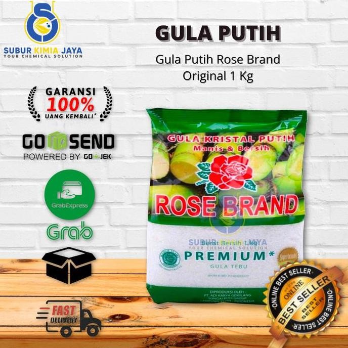 

Gula Pasir Rose Brand / Gula Tebu Murni / Gula Tebu Rose Brand 1 kg