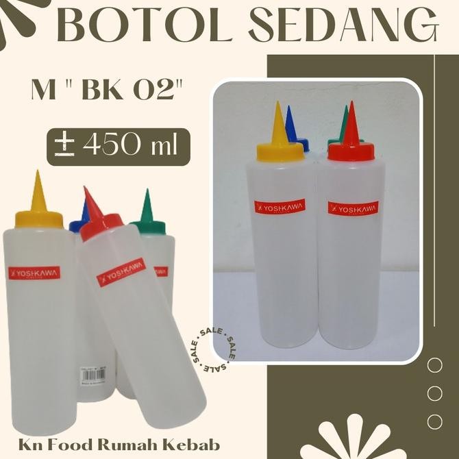 (Expert) Botol Ujung Lancip sedang - Botol Mayonaise Saus ujung Lancip