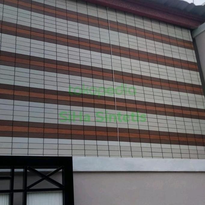 ready krey tirai gulung outdoor penahan panas & hujan PVC,Fiber 2×2m