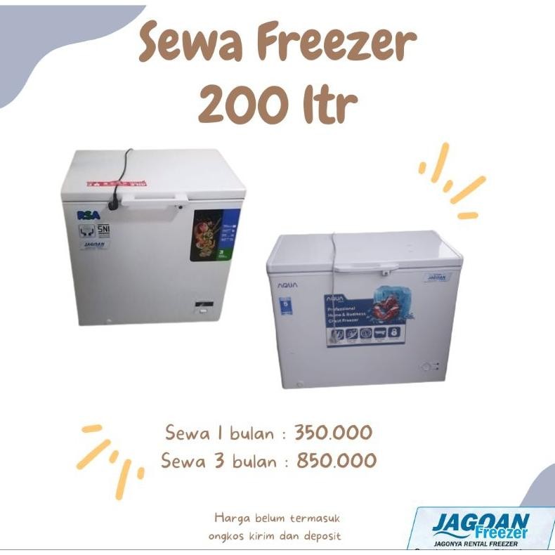 NEW Jagoan Freezer - Sewa Freezer Makanan 200 ltr 3 bulan
