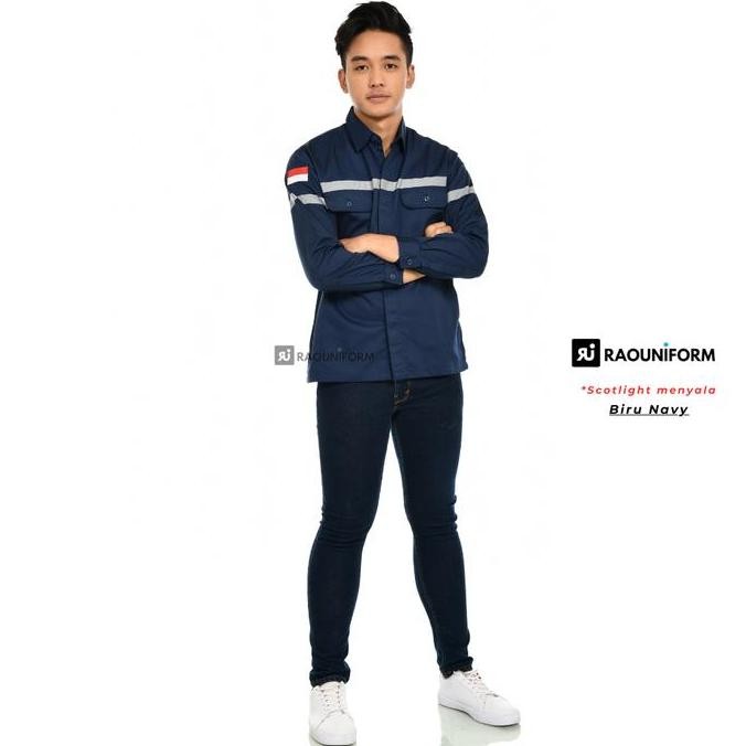 Tersedia Seragam Proyek/Baju Seragam Kerja/Kemeja Safety/Baju Custom Bordir