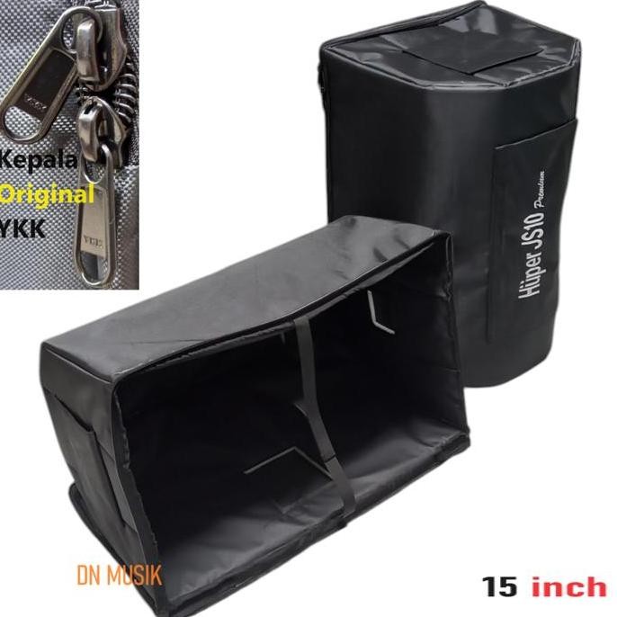 Murah Tas Speaker Huper Js10 15 Inch Satu Pasang (Dua Unit) Bahan Tebal Anti Air