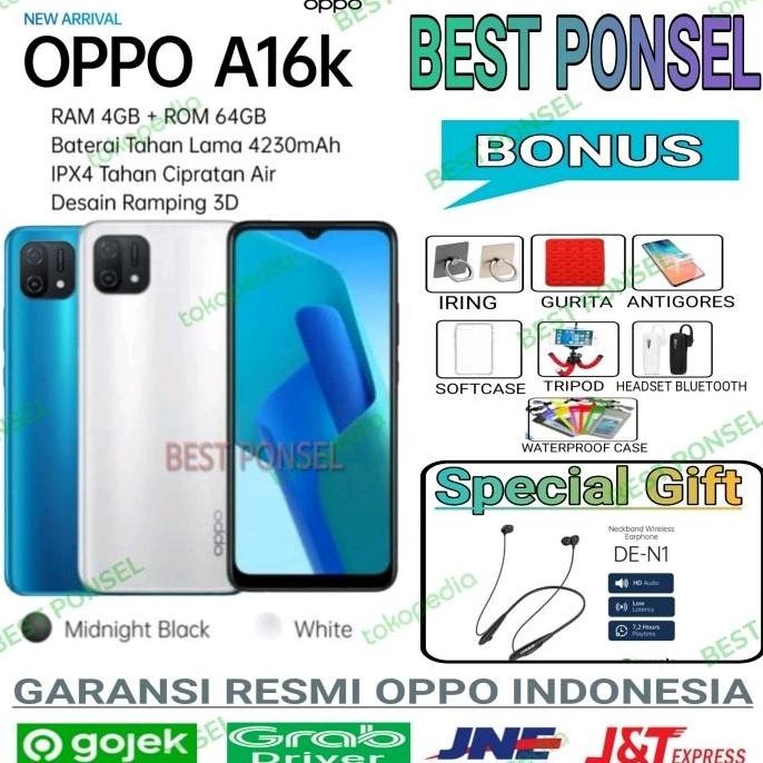 Oppo A16K Ram 4/64 Gb | A16K | A16E 3/32 Gb | A16E Garansi Resmi Oppo