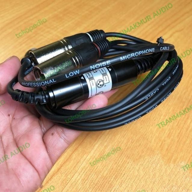 JACK 3,5MM TO XLR STEREO JACK HP LAPTOP KE AUDIO MIXER DAN SOUNDCARD