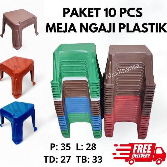 Murah Paket 10 Pcs Meja Ngaji Plastik Lekar Plastik Meja Mengaji Rekal Quran