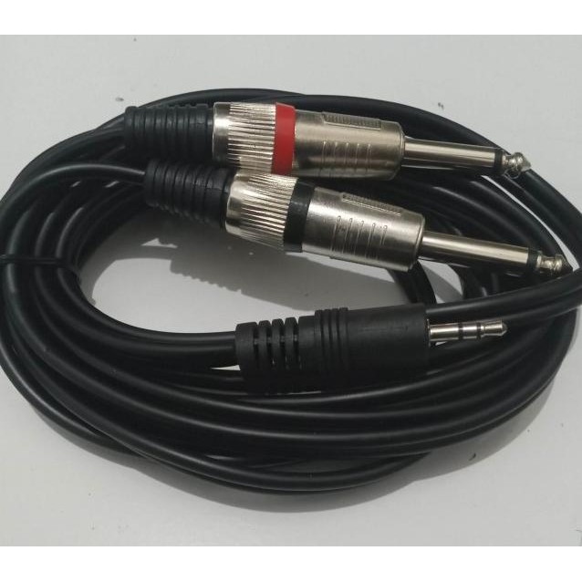 KABEL AUDIO JEK HP LEPTOP KE MIXER 3 METER 5 METER 10 METER