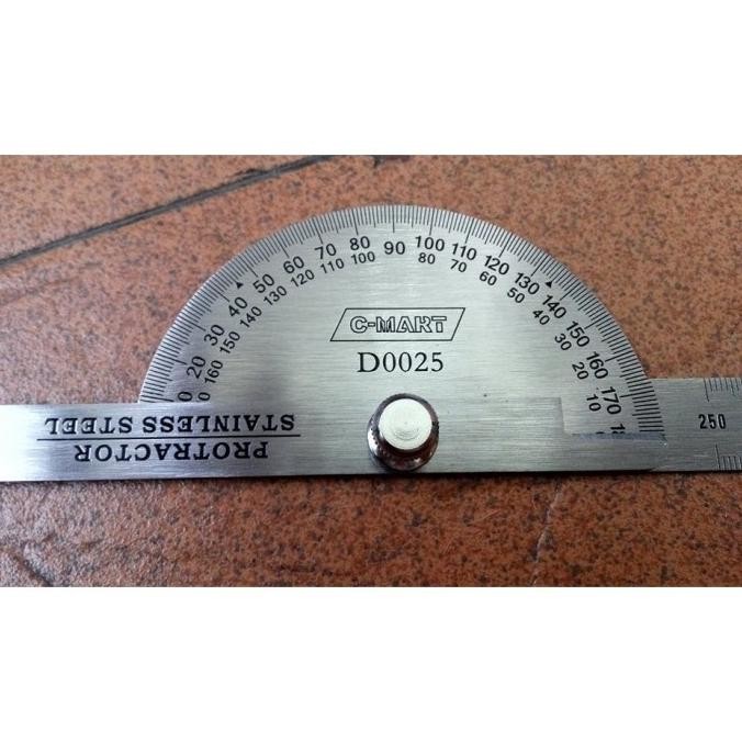 

(Expert) Busur Derajat Combi Penggaris Stainless Steel Protractor Alat Ukur Sudut ( Size Besar )