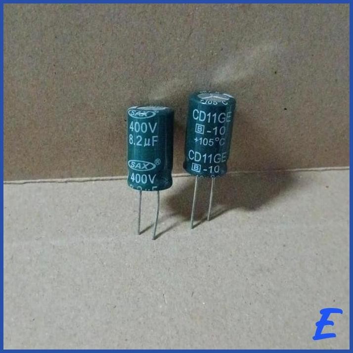 | BHG | 9354 KAPASITOR CAPACITOR ELCO ELKO 8.2UF 8,2UF 8U2 8.2 8,2 UF 400V 400VOLT 400 VOLT
