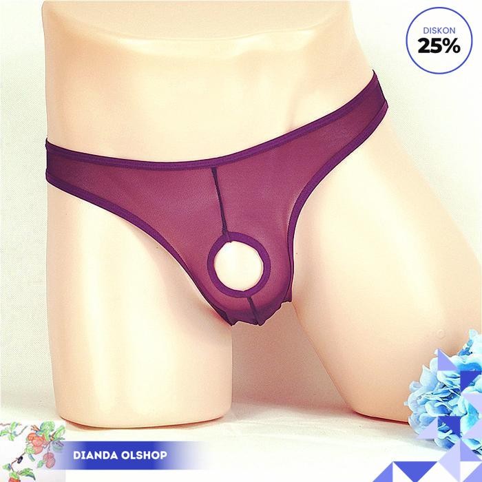 CELANA DALAM PRIA SEXY OPEN TRANSPARAN UNDERWEAR BOXER CELANA Y050 TERLARIS