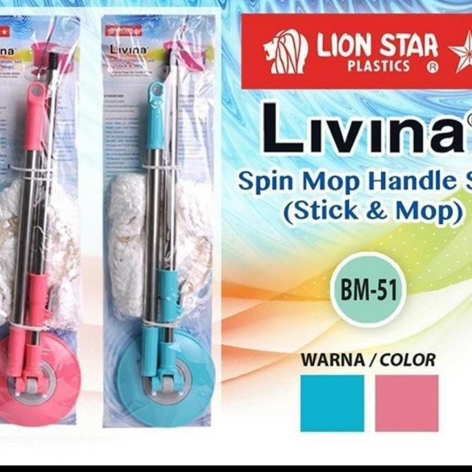 Stick Mop Livina Pel Livina Gagang Tongkat Mop Livina Handle Spin Mop Terlaris
