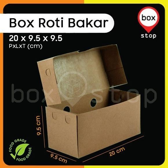 (Expert) Box Roti Bakar - Dus Roti Bakar Bandung - KRAFT COKLAT