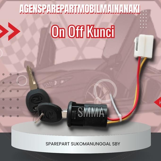 [Expert] Kunci Key Switch saklar On Off Mobil Motor Mainan Aki