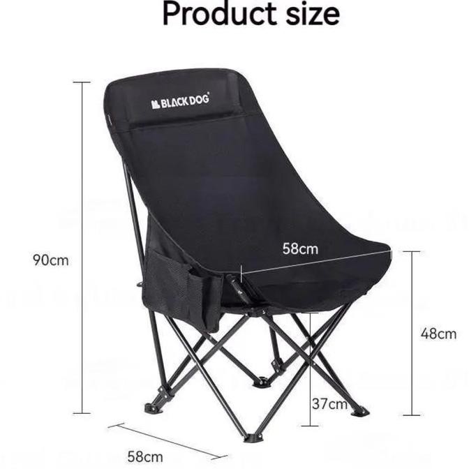 fresh BLACKDOG FLOATING HIGH MOON CHAIR Kursi Lipat Camping Outdoor murah