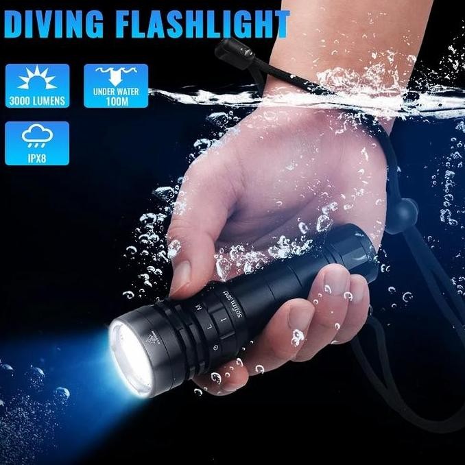 Sofirn Sd05 Scuba Senter Menyelam Led Cree Xhp50.2 3000 Lumen