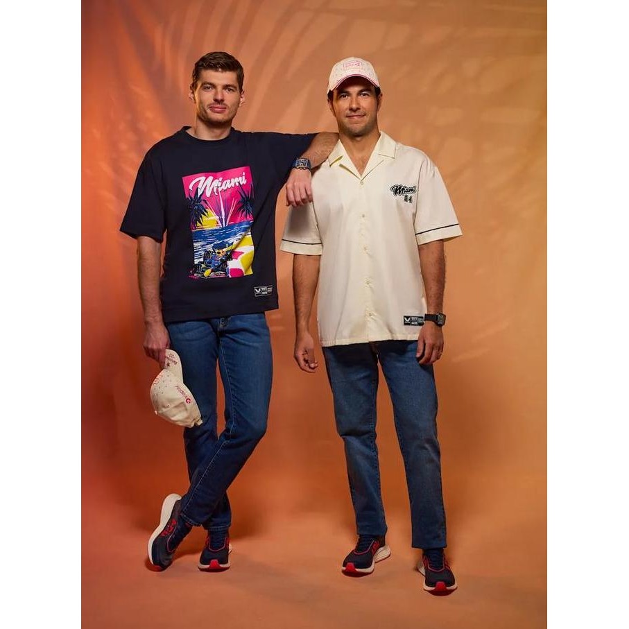 Red Bull Racing F1 2024 Miami GP Woven Shirt. Kemeja Unisex