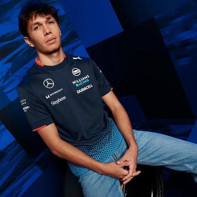 Williams Racing F1 2024 Mens Team Jersey Navy. Kaos Pria