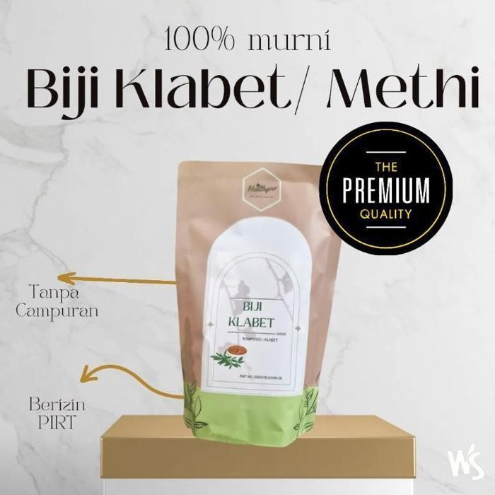 

MURAH HEALTHYVER BIJI KLABET 200GR / FENUGREEK / METHI SEEDS / HULBAH