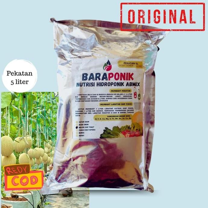 

fresh AB Mix Melon & Tomat Baraponik 5 liter Hidroponik murah